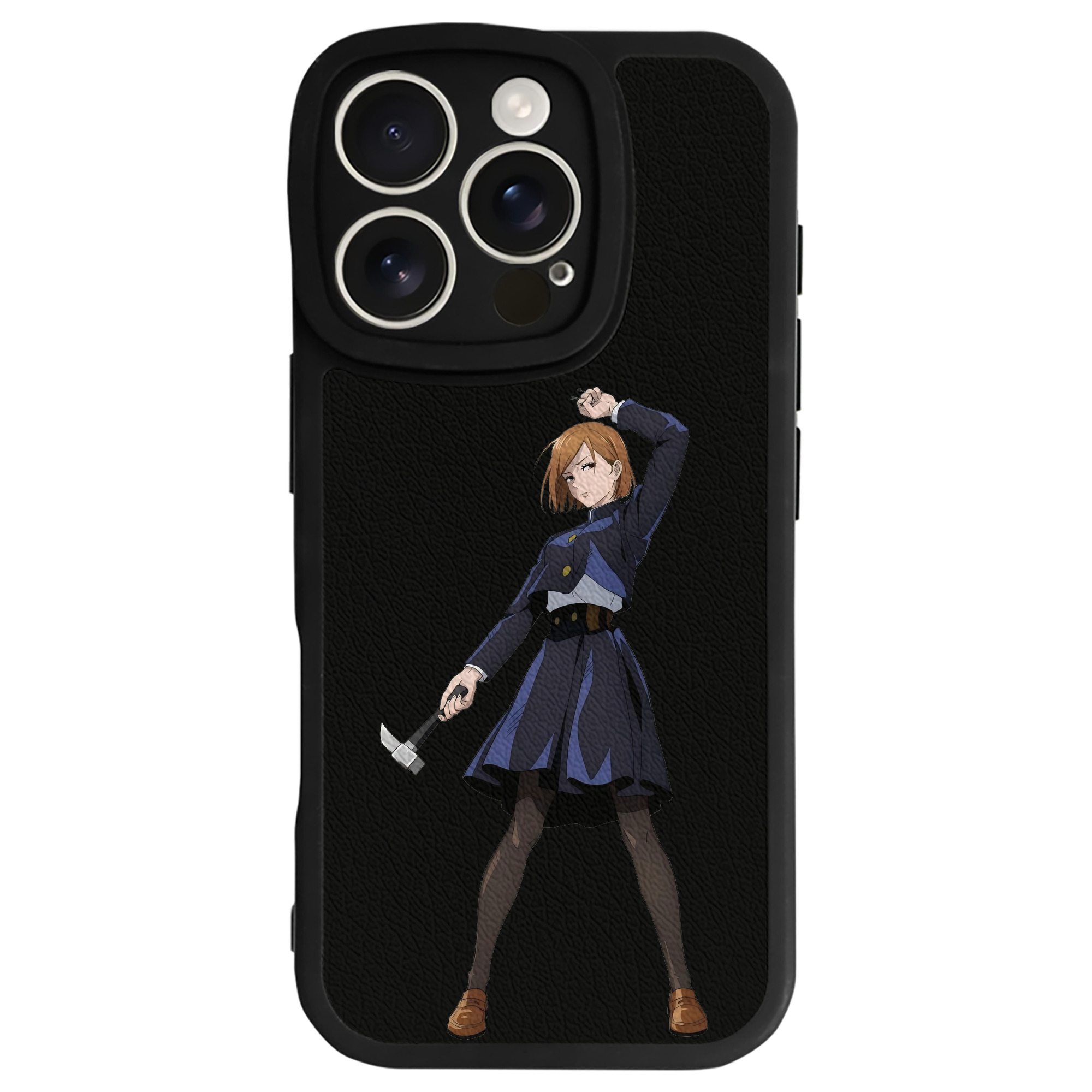 （画像用） 呪術廻戦 Jujutsu Kaisen 【iPhone 16シリーズ対応】シリコンスマホケース（レザー調） 材質：シリコン